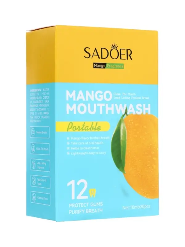 Набор ополаскивателей для рта в стиках со вкусом манго, 20шт по 10 мл