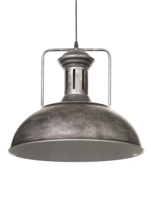 Светильник подвесной BayerLux William, 1&times;40 Вт, Е27, чёрно-серебристый, 40&times;40&times;35-100 см