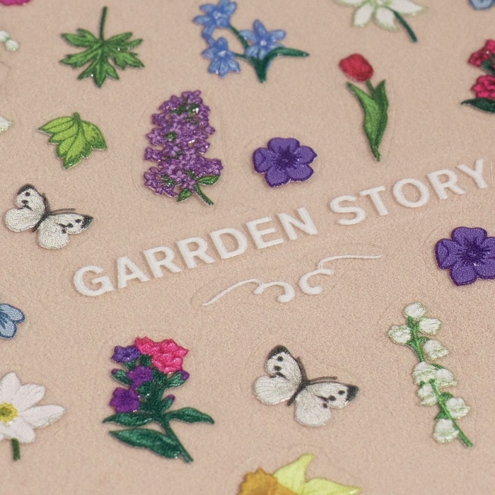 Наклейки для ногтей «Дары природы», объёмные, разноцветные Наклейки для ногтей «Дары природы», объёмные, разноцветные