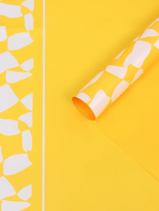 Пленка флористическая для цветов, жёлтая, 57&times;57 см