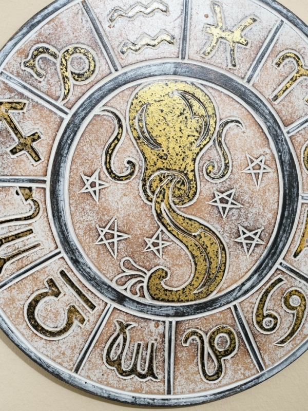 Панно резное МДФ "Водолей", 30х30х2 см