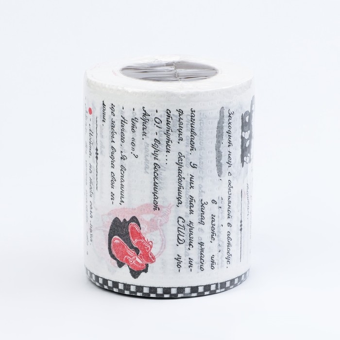 Сувенирная туалетная бумага Сувенирная туалетная бумага "Анекдоты", 6 часть, 9,5х10х9,5 см