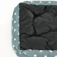Лежанка для животных &laquo;Звезды&raquo;, 40&times;32&times;12 см, серая