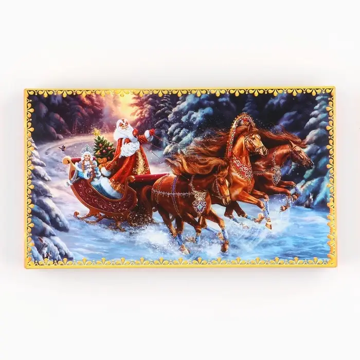 Коробка для шоколада с местом для денег «Волшебного Нового года», 20 х 2 х 12 см Коробка для шоколада с местом для денег «Волшебного Нового года», 20 х 2 х 12 см