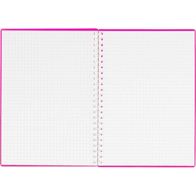 Бизнес-тетрадь А5 80л Attache гребень клетка пластик бордов с тиснением