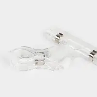 Ценникодержатель с зажимом, d=2 см, 8&times;2.7&times;10.6 см, прозрачный