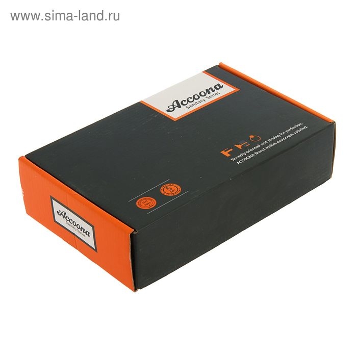 Смеситель для раковины Accoona A9482G, двухрычажный, с гайкой, белый/хром Смеситель для раковины Accoona A9482G, двухрычажный, с гайкой, белый/хром