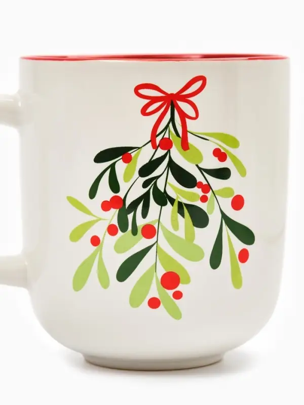 Кружка новогодняя керамическая &laquo;Еловая веточка&raquo;, 470 мл
