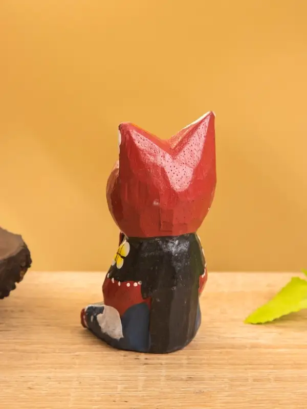 Сувенир интерьерный "Котики" 5х5х8 см, дерево, цв. бордовый