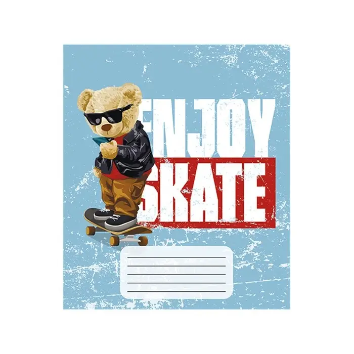 Тетрадь 18 листов в линию Calligrata «Мишки», обложка мелованная бумага, ВД-лак, блок офсет, белизна 95%, МИКС Тетрадь 18 листов в линию Calligrata «Мишки», обложка мелованная бумага, ВД-лак, блок офсет, белизна 95%, МИКС