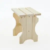 Лавка деревянная складная из липы "Добропаровъ" 30х33х43см, для бани