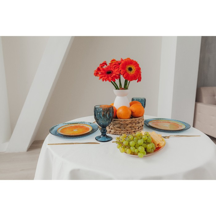 Салатник стеклянный Доляна «Сочный апельсин», 920 мл, 22×5 см