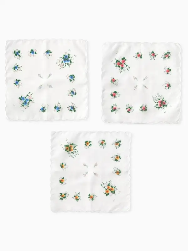 Платки носовые женские Экономь и Я  Платки носовые женские Экономь и Я "Полянка" 30*30 см, (набор 12 шт), рис. МИКС,100% пэ