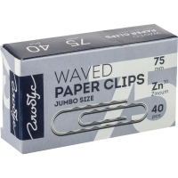 Скрепки Глобус Г75-40Ц оцинкованные,75 мм,гофрированные,40 шт/уп