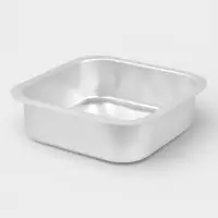 Противень, 41.2&times;41.2 см, h=13 см, листовой алюминий 1.75 мм, серебристый