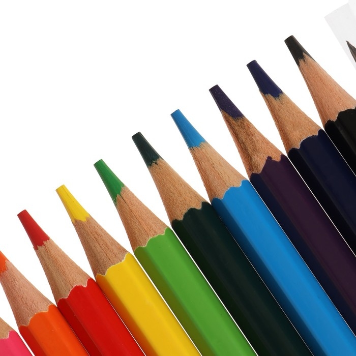 Карандаши акварельные 12 цветов, Луч  Карандаши акварельные 12 цветов, Луч "Классика", с кистью