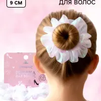 Резинка для волос &laquo;Перламутр&raquo; белая