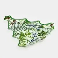 Блюдо сервировочное ёлочка "Еловые ветки" 24,5х24,7х2 см