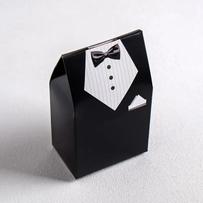 Коробка бонбоньерка, упаковка подарочная, свадебная, упаковка подарочная, «Костюм жениха», 5.5 х 10 см Коробка бонбоньерка, упаковка подарочная, свадебная, упаковка подарочная, «Костюм жениха», 5.5 х 10 см