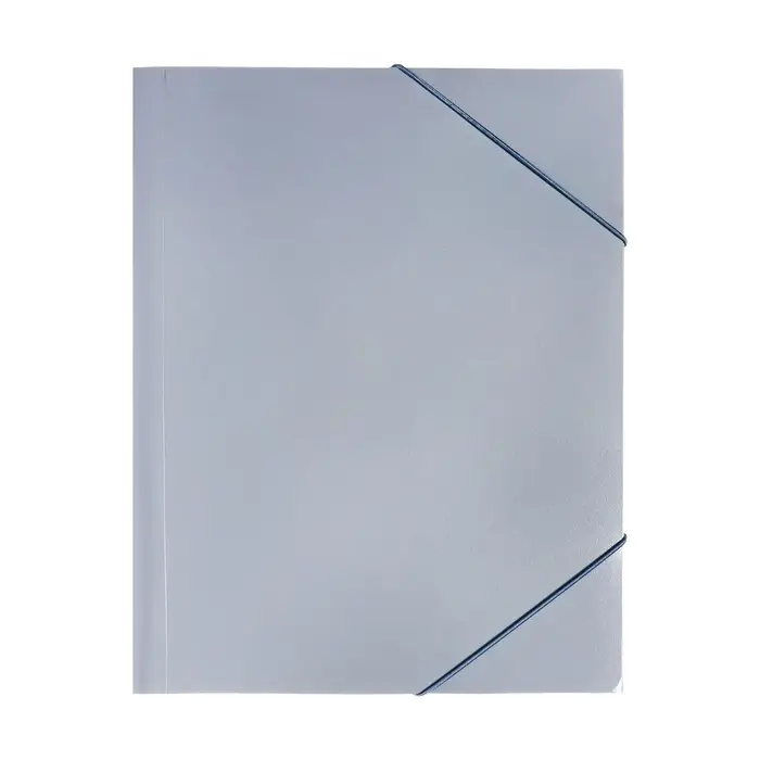 Папка-короб на резинке А4, 500 мкм, Calligrata, корешок 25 мм, до 230 листов, тиснение &laquo;песок&raquo;, серая