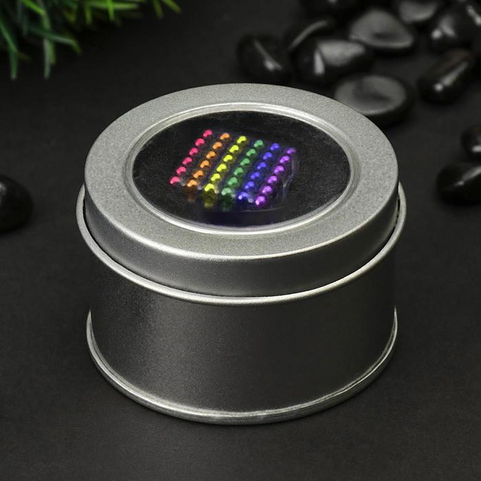 Антистресс магнит Антистресс магнит "Неокуб" 216 шариков d=0,5 см МИКС