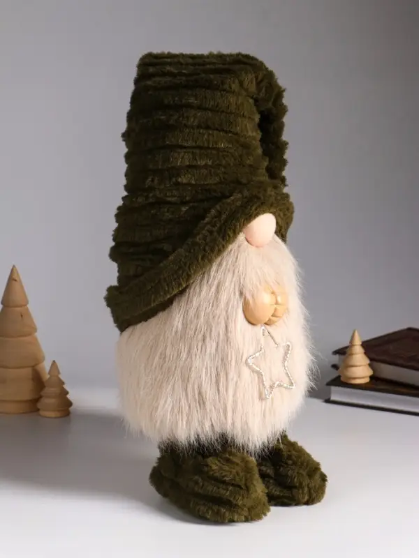 Кукла интерьерная свет Кукла интерьерная свет "Гном в колпаке, держит звездочку" 18х13х33/65 см