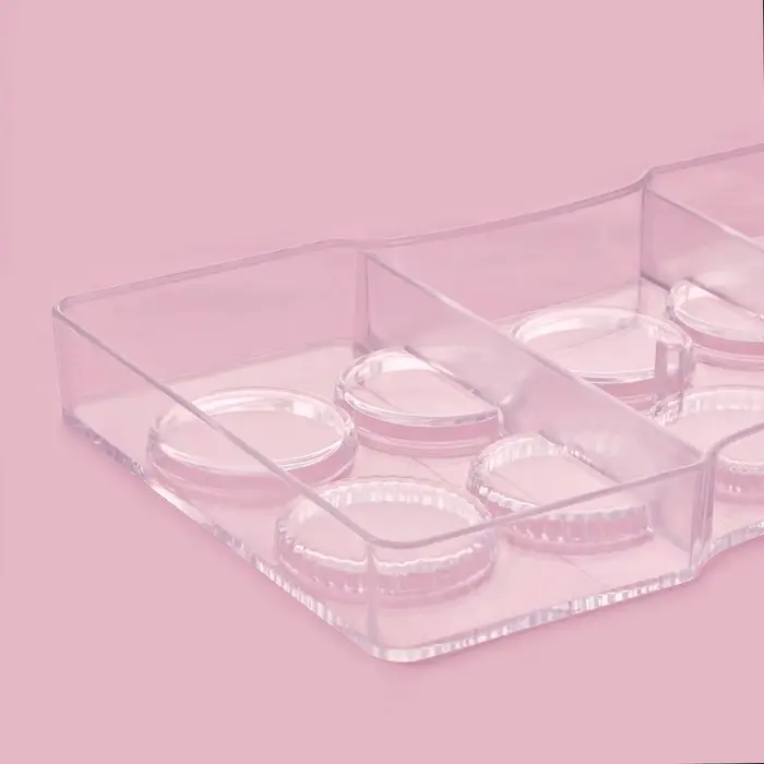 Форма для конфет и шоколада KONFINETTA &laquo;Медаль&raquo;, 20&times;12&times;2.5 см, 10 ячеек 3.3&times;0.4 см, пластик, прозрачная