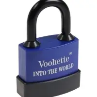 Замок навесной, 55 мм, медный цилиндр, влагозащищенный, короткая дужка, 3 ключа МИКС