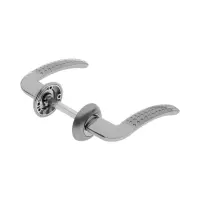 Ручка раздельная LOCKLAND 011 SN/CP, цвет сатиновый никель/хром