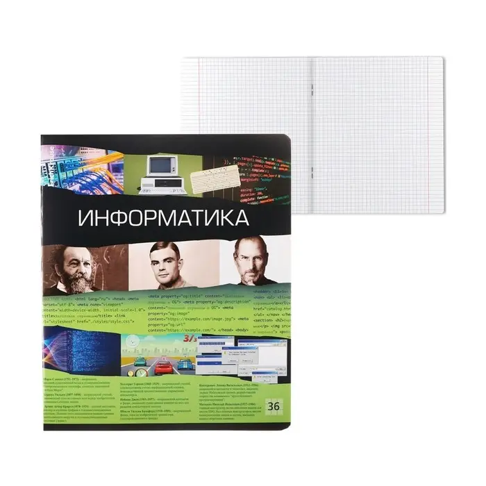 Тетрадь предметная &laquo;Информатика&raquo;, 36 листов в клетку, ErichKrause Timeline