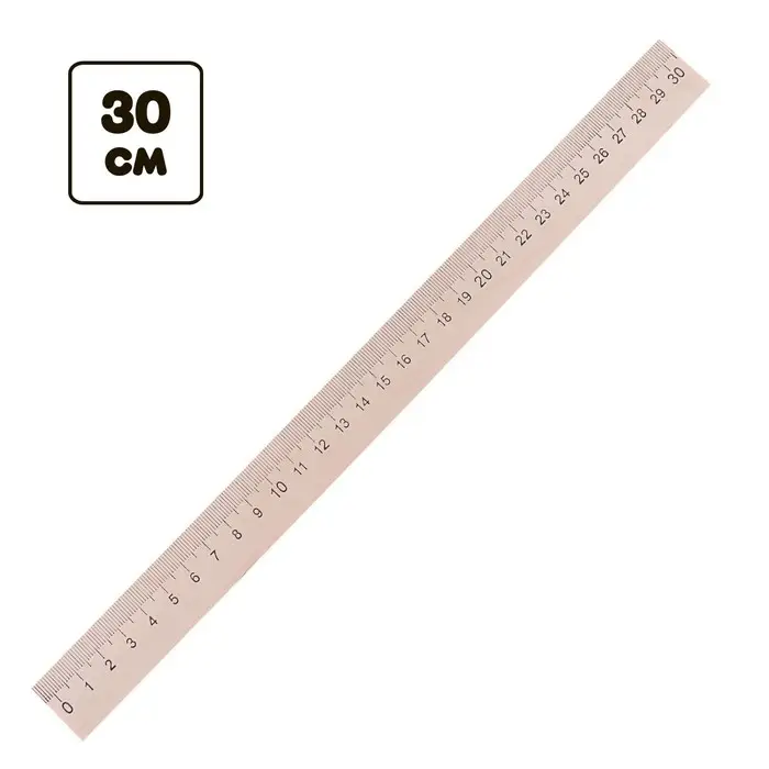 Линейка деревянная 30 см, (БЕЗ шк) Линейка деревянная 30 см, (БЕЗ шк)