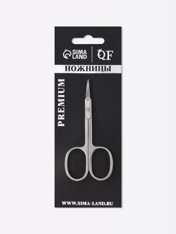 Ножницы маникюрные &laquo;Премиум&raquo;, загнутые, узкие, 9.5 см