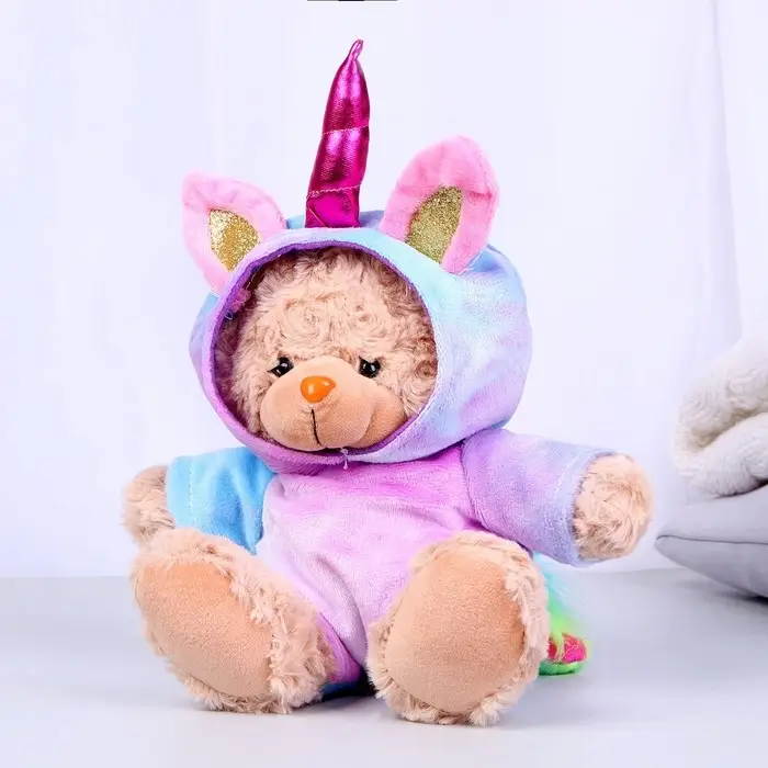 Мягкая игрушка «Мишка в костюме единорожки», 20 см Мягкая игрушка «Мишка в костюме единорожки», 20 см