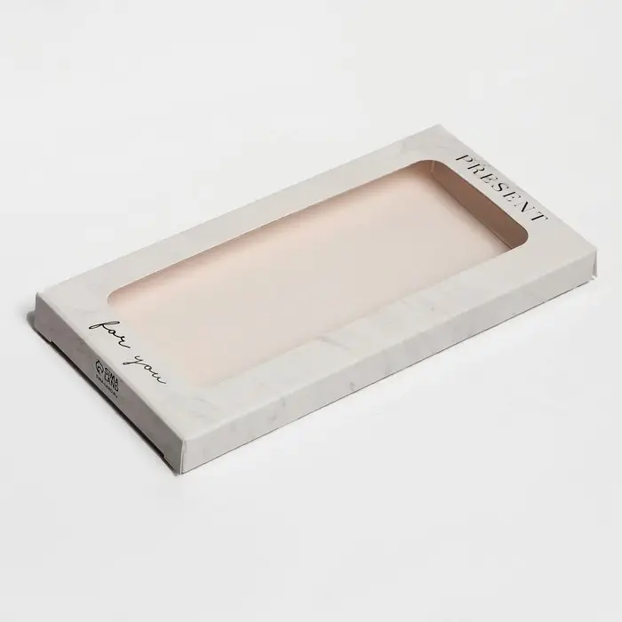 Коробка для шоколада, кондитерская упаковка, «For you», с окном, 17.3 х 8.8 х 1.5 см Коробка для шоколада, кондитерская упаковка, «For you», с окном, 17.3 х 8.8 х 1.5 см