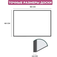 Доска пробковая Attache 60х90см деревян. рама Россия