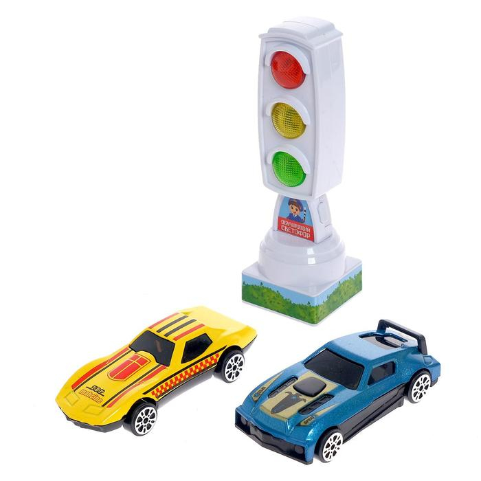 Светофор с игровым полем &laquo;Изучаем ПДД&raquo;, световые эффекты, русский чип