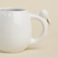 Кружка SL Home &laquo;Пасхальные кролики&raquo;, 500 мл, доломит, белая