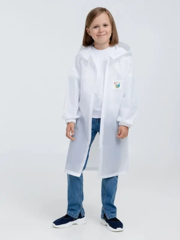Дождевик детский Rainman Kids белый, 7-9 лет Дождевик детский Rainman Kids белый, 7-9 лет