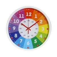Часы настенные &laquo;Обучающие 2&raquo;, детские, плавный ход, d=30 см, белые
