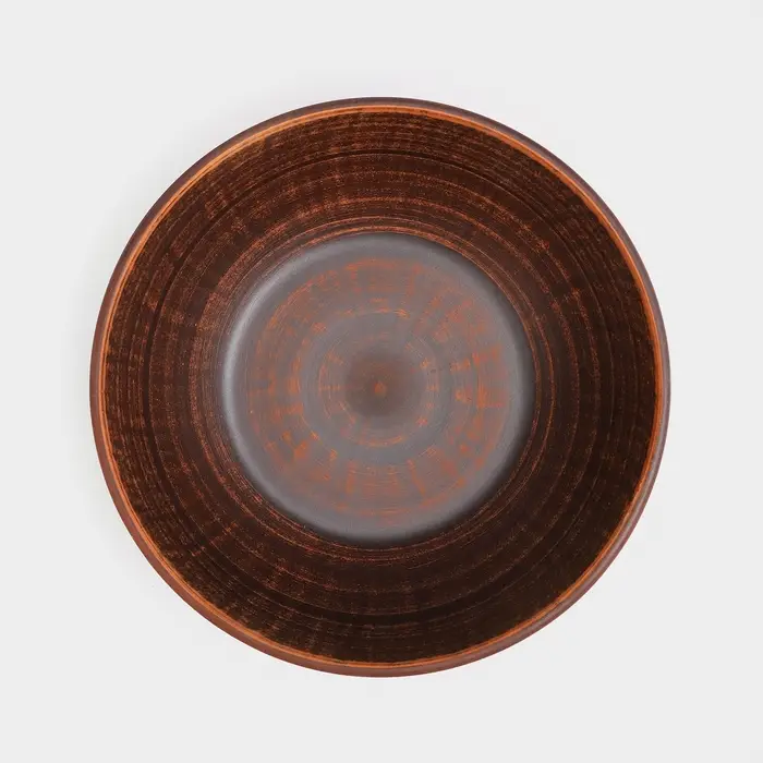 Салатник «Классический», ангоб, красная глина, 1 л