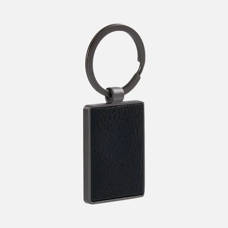 Брелок Gun Metal Leather Rectangle, графитовый Брелок Gun Metal Leather Rectangle, графитовый