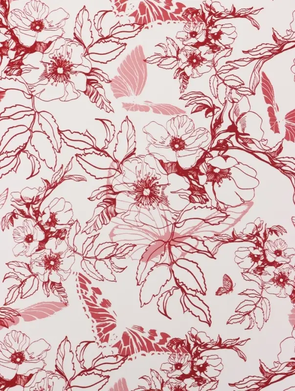 Пленка для цветов и букетов &laquo;Романтичные моменты&raquo;, белый винный, 57&times;57 см