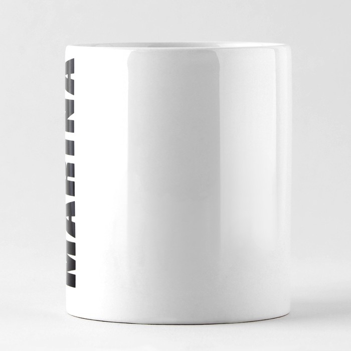 Кружка керамическая «Марина», 320 мл, цвет белый Кружка керамическая «Марина», 320 мл, цвет белый