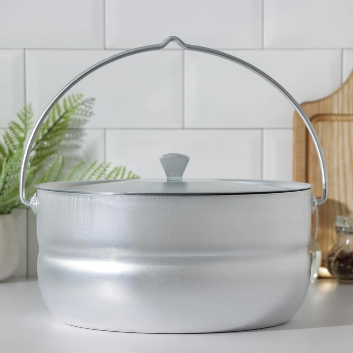 Котелок туристический, 8 л, алюминиевая крышка Котелок туристический, 8 л, алюминиевая крышка