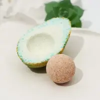 Бомбочка для ванны «Авокадо», 85 г, аромат мяты и яблока, BEAUTY FOOD