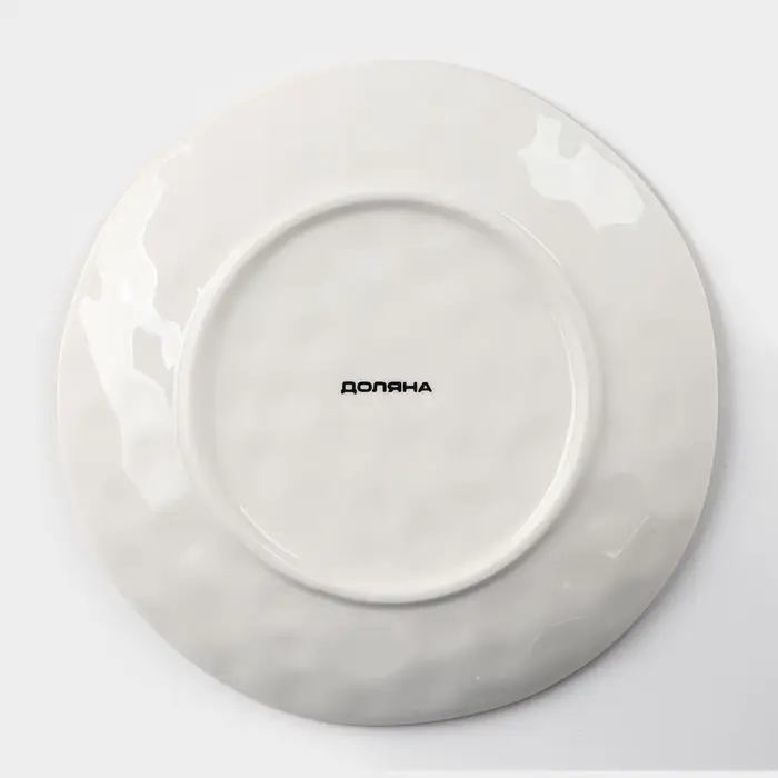 Тарелка Доляна &laquo;Космос&raquo;, d=21.2 см, фарфор, белая, синяя