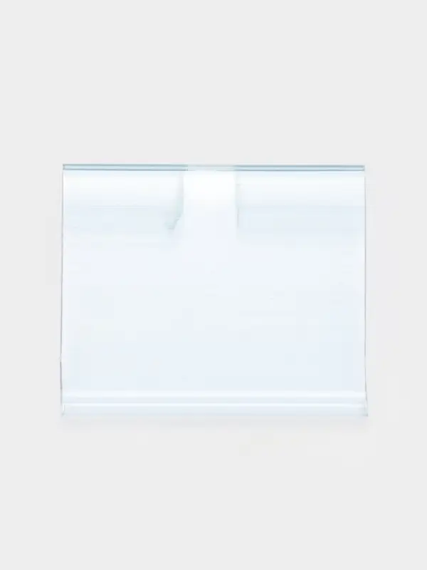 Ценникодержатель на крючок откидной 3.9&times;5 см, цвет прозрачный