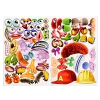 Книга с наклейками, сделай своего чудика &laquo;Ку-Ку-Ша&raquo;