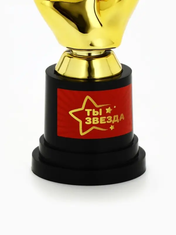 Кубок наградная фигура &laquo;Ты звезда&raquo;, пластик, 13.5&times;5.7&times;5.1 см