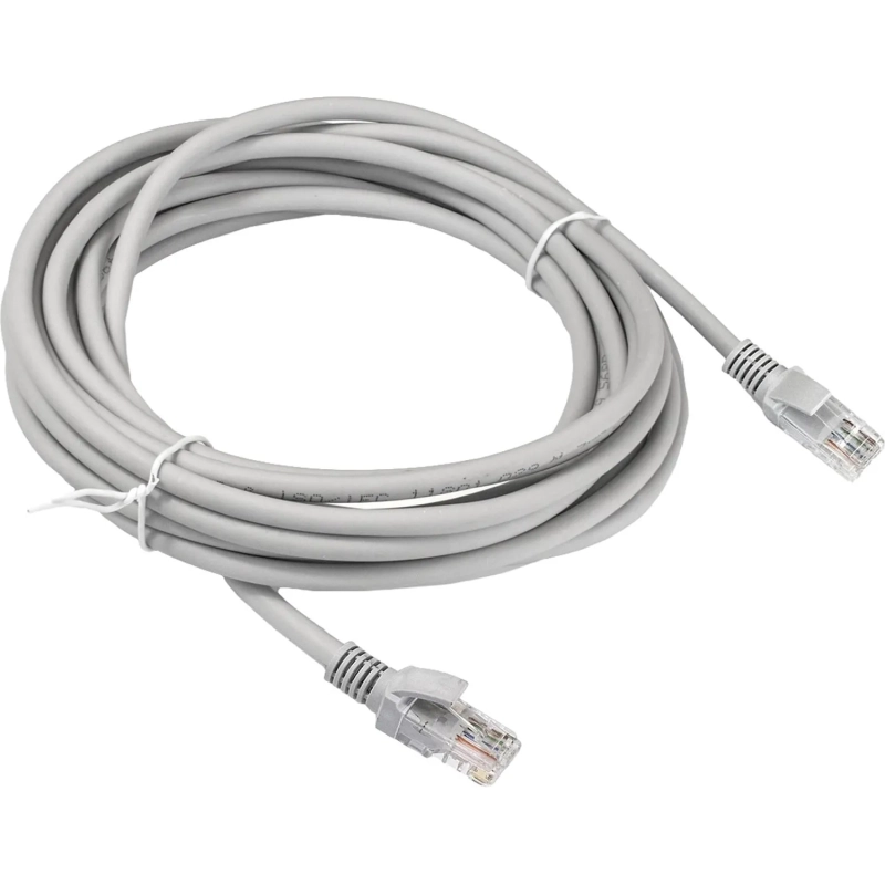 Патч-корд ExeGate UTP-RJ45-RJ45-5e-10M-GY, cat.5e, 10м, серый <EX169510RUS